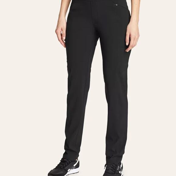 Eddie Bauer Incline Utility Pants Women’s size 14 Black Elastic Waistband - Picture 8 of 9